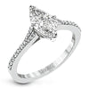 Simon G Bridal Marquise-Cut Engagement Ring In 18K Gold With Diamonds (White)