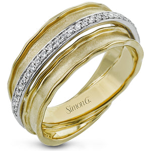 Simon G Fashion Right Hand Ring In 18K Gold With Diamonds (Yellow)