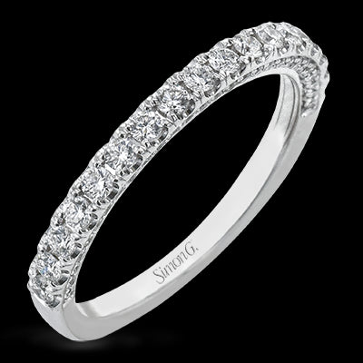 Simon G. 0.55 ctw 18k White Gold Wedding Band