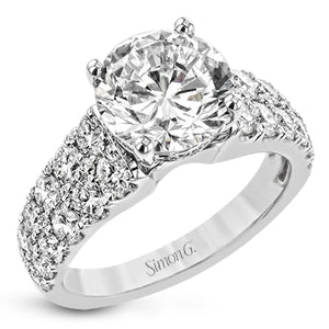 Simon G Bridal Round-Cut Engagement Ring In 18K Gold With Diamonds (White)