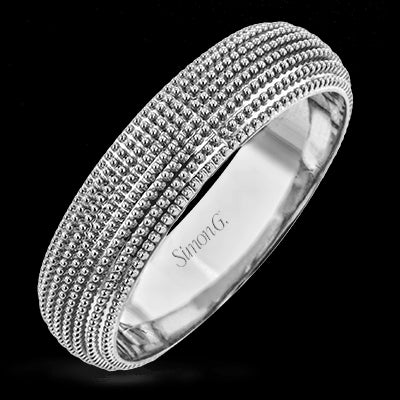 Simon G. 14k White Gold Wedding Band