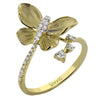 Simon G Fashion Monarch Butterfly Ring In 18K Gold With Diamonds (Yellow)