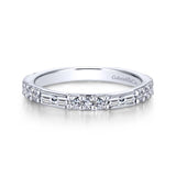 Gabriel & Co. 14k White Gold Stackable Diamond Ring