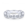 Gabriel & Co. 14k White Gold Stackable Diamond Ring