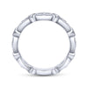 Gabriel & Co. 14k White Gold Stackable Diamond Ring