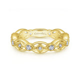 Gabriel & Co. 14k Yellow Gold Stackable Diamond Ring