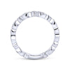 Gabriel & Co. 14k White Gold Stackable Diamond Ring