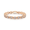 Gabriel & Co. 14k Rose Gold Stackable Diamond Ring