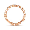 Gabriel & Co. 14k Rose Gold Stackable Diamond Ring