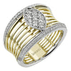 Simon G Fashion Right Hand Ring In 18K Gold With Diamonds (White)