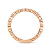 Gabriel & Co. 14k Rose Gold Stackable Diamond Ring