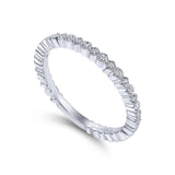 Gabriel & Co. 14k White Gold Stackable Diamond Ring