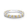 Gabriel & Co. 14k White and Yellow Gold Stackable Diamond Ring