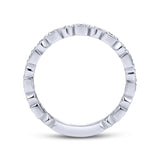 Gabriel & Co. 14k White Gold Stackable Diamond Ring