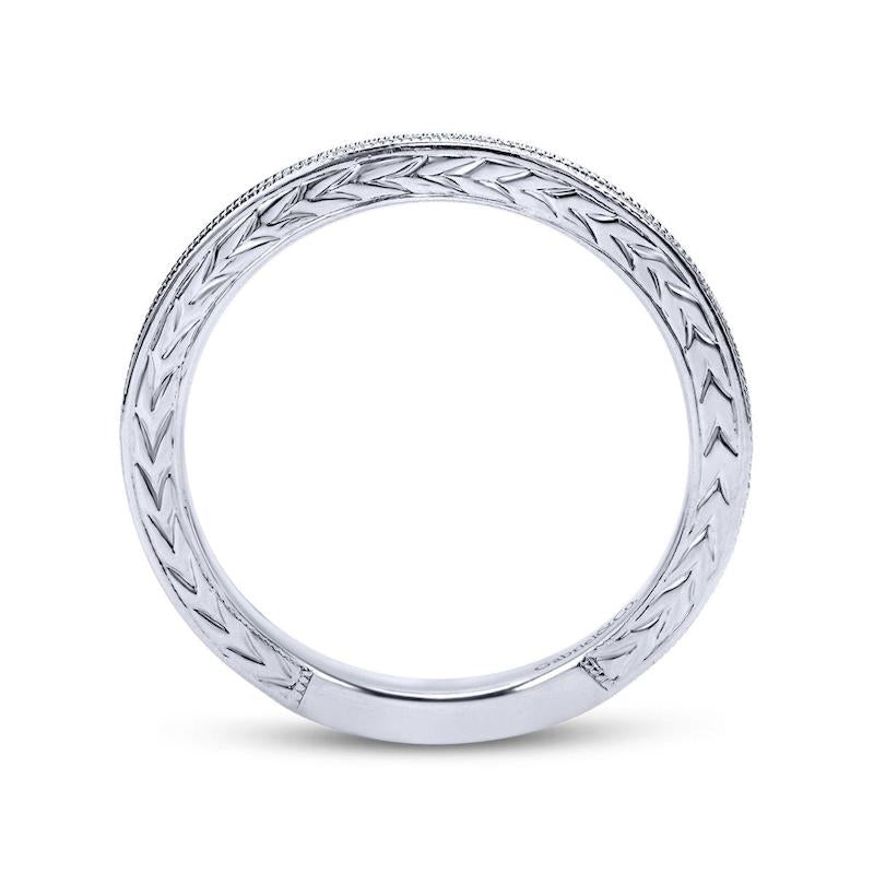 Gabriel & Co. 14k White Gold Stackable Ring