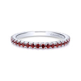 Gabriel & Co. 14k White Gold Stackable Gemstone Ring