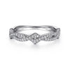 Gabriel & Co. 14k White Gold Stackable Diamond Ring