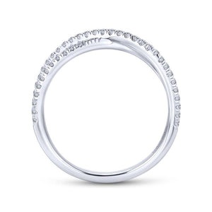 Gabriel & Co. 14k White Gold Stackable Diamond Ring