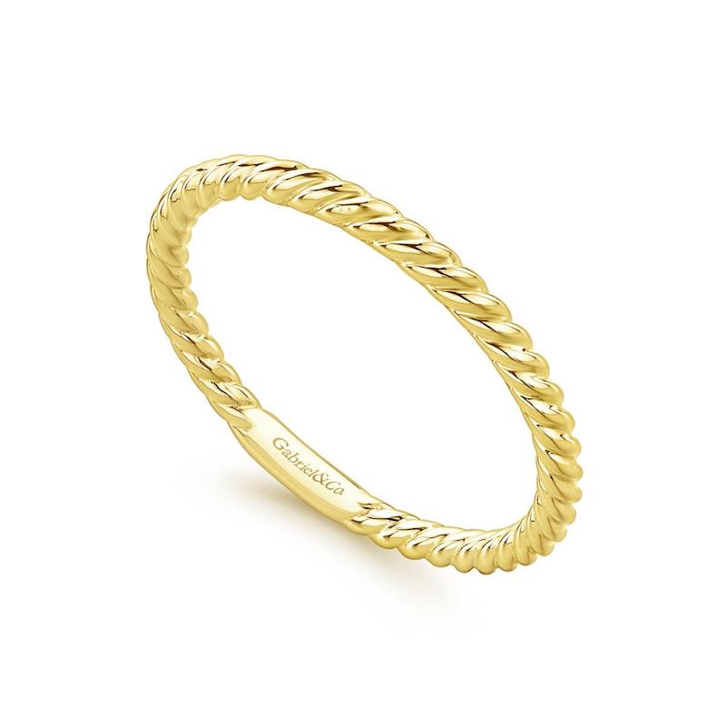 Gabriel & Co. 14k Yellow Gold Stackable Ring