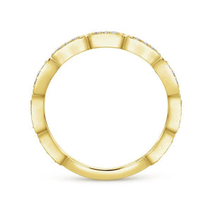 Gabriel & Co. 14k Yellow Gold Stackable Diamond Ring