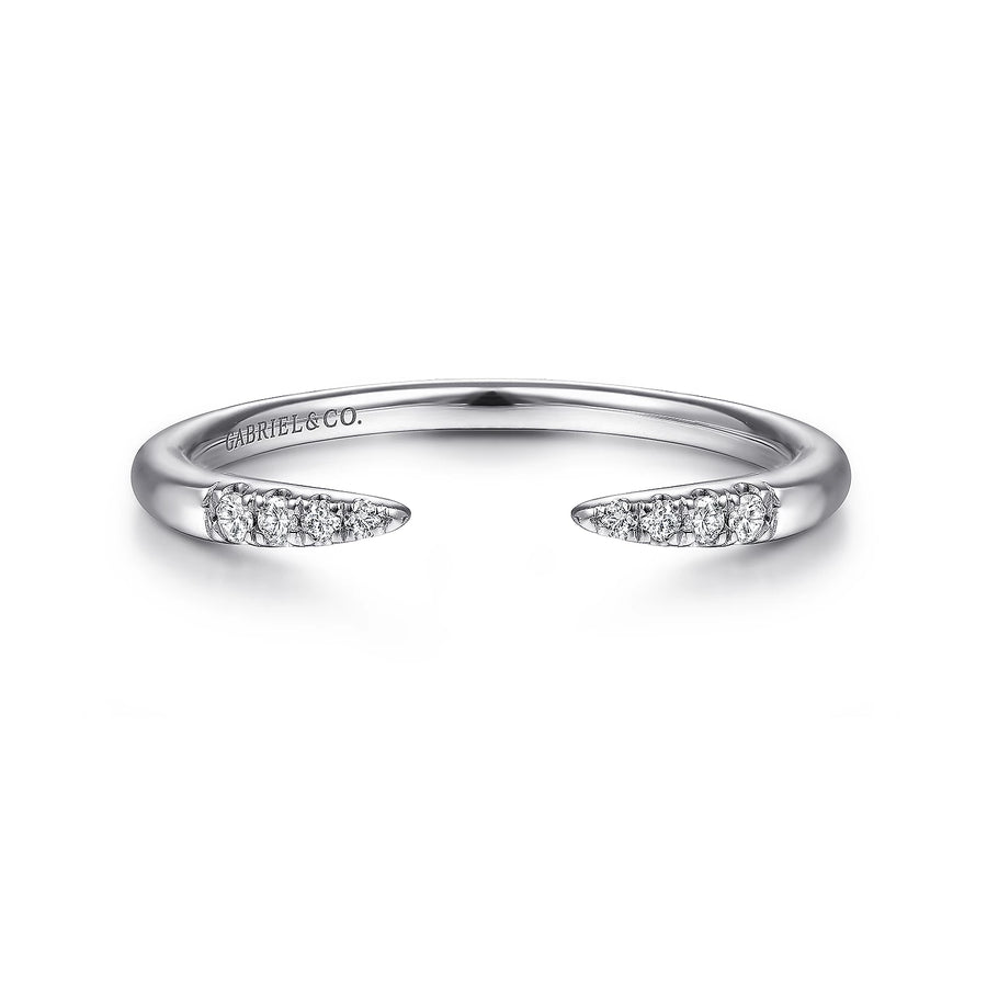 Gabriel & Co. 14k White Gold Stackable Diamond Ring