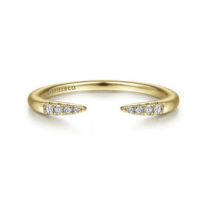 Gabriel & Co. 14k Yellow Gold Stackable Diamond Ring