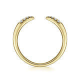 Gabriel & Co. 14k Yellow Gold Stackable Diamond Ring