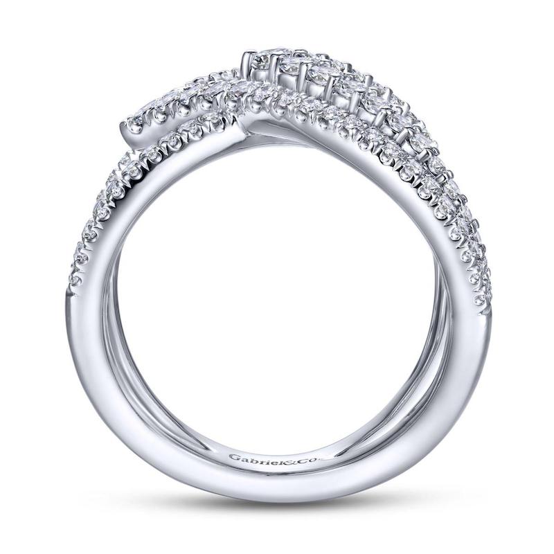 Gabriel & Co. 14k White Gold Kaslique Diamond Ring