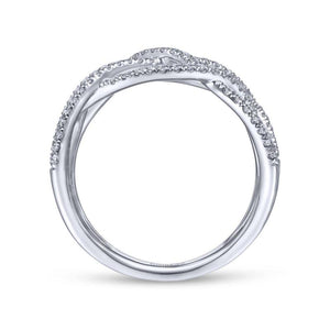 Gabriel & Co. 14k White Gold Lusso Diamond Ring