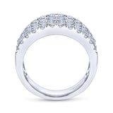 Gabriel & Co. 14k White Gold Lusso Diamond Ring