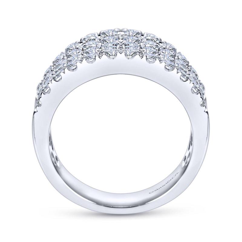 Gabriel & Co. 14k White Gold Lusso Diamond Ring