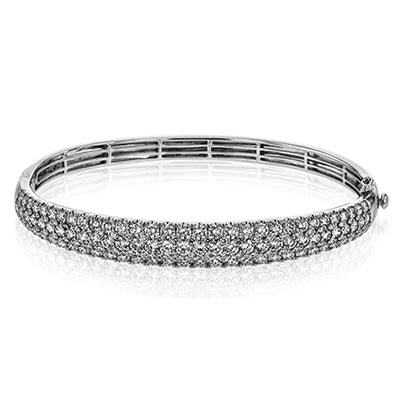 Simon G Fashion Simon Set Bangle In 18K Gold With Diamonds (White)