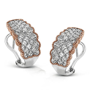 Simon G Fashion Earring In 18K Gold (White)