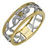 Simon G Fashion Trellis Right Hand Ring In 18K Gold With Diamonds (White,Yellow)