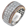 Simon G Bridal Anniversary Ring In Platinum With Diamonds (White,Rose)