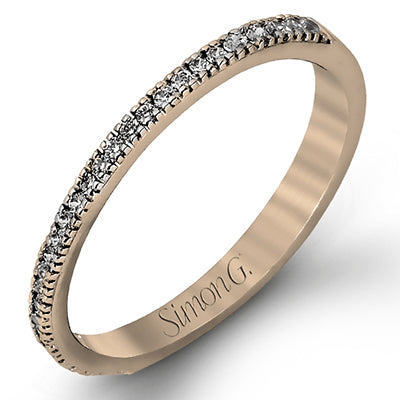 Simon G. 0.46 ctw Bridal Set 18k Rose Gold Round Cut Engagement Ring