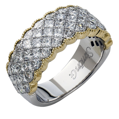 Simon G Bridal Simon Set Anniversary Ring In 18K Gold With Diamonds (White,Yellow)