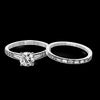 Simon G. 0.21 ctw Bridal Set 18k White Gold Round Cut Engagement Ring