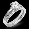 Simon G. 0.21 ctw Bridal Set 18k White Gold Round Cut Engagement Ring