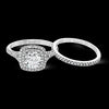 Simon G. 0.63 ctw Bridal Set 18k White Gold Round Cut Engagement Ring