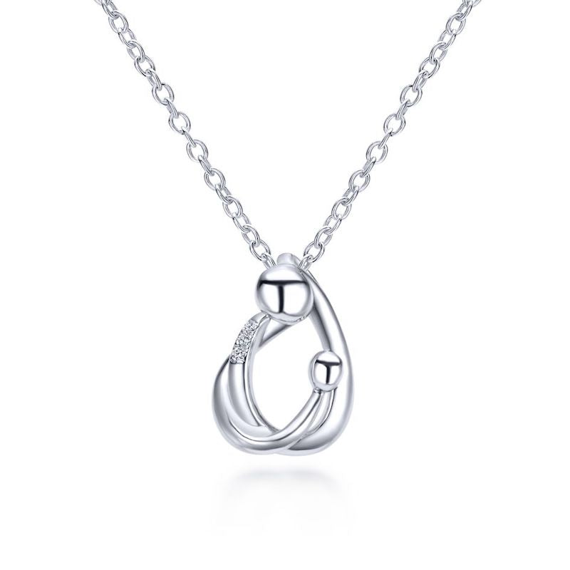 Gabriel & Co. Sterling Silver Treasure Chests Diamond Necklace