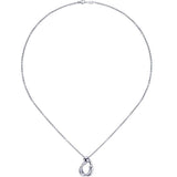 Gabriel & Co. Sterling Silver Treasure Chests Diamond Necklace