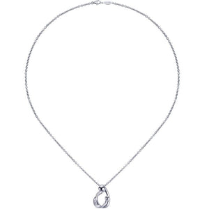 Gabriel & Co. Sterling Silver Treasure Chests Diamond Necklace