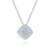 Gabriel & Co. Sterling Silver Bujukan Diamond Necklace