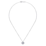 Gabriel & Co. Sterling Silver Bujukan Diamond Necklace