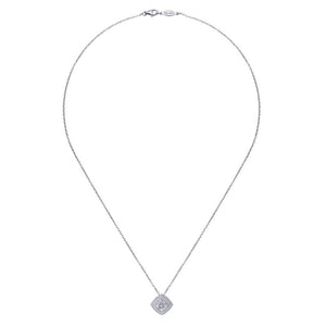 Gabriel & Co. Sterling Silver Bujukan Diamond Necklace