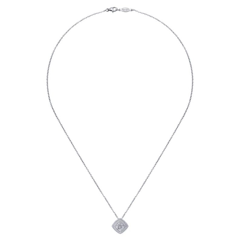 Gabriel & Co. Sterling Silver Bujukan Diamond Necklace