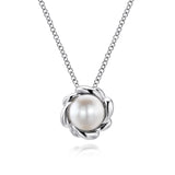 Gabriel & Co. Sterling Silver Grace Pearl Necklace