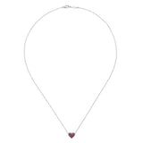 Gabriel & Co. Sterling Silver Lusso Color Gemstone Necklace