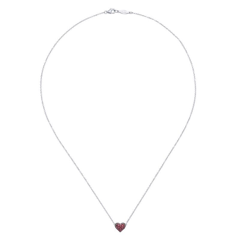 Gabriel & Co. Sterling Silver Lusso Color Gemstone Necklace